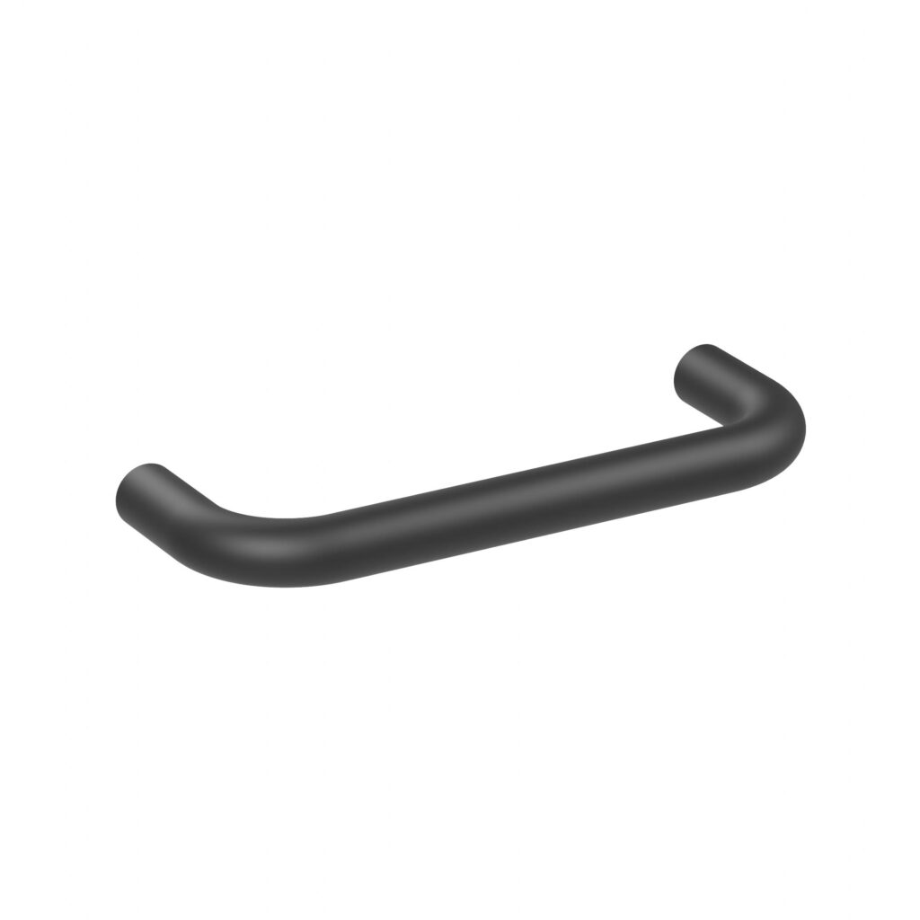 Poignée pour meubles en Acier inox Entraxe 96mm Vernis noir mat - Acier inoxydable