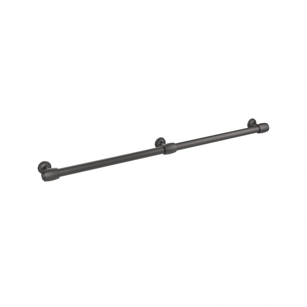 Poignée pour meubles en zamac Entraxe 900mm Varnish black matt Lot de 6 - Noir, Zamak