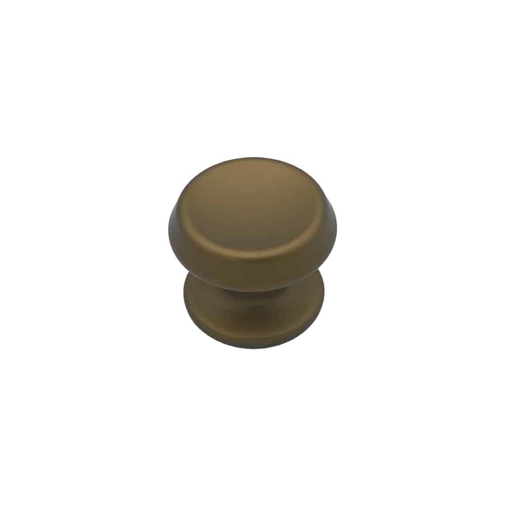 Bouton tirant de porte fixe Ø70 mm en aluminium Bronze satiné - breveté - Orange / cuivré