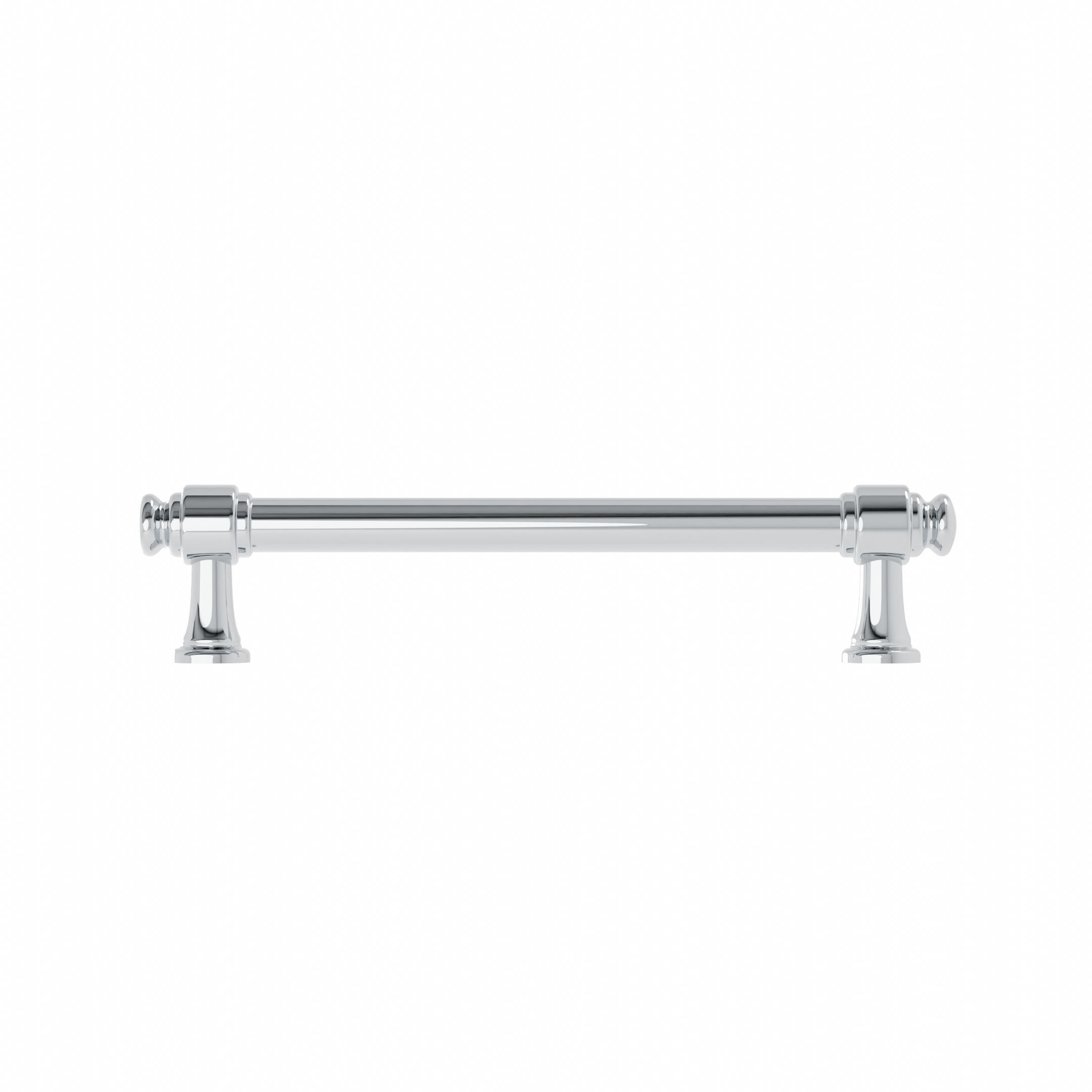 Poignée pour meubles en zamac Entraxe 128mm Polish chrome - Gris / argent, Zamak - Afbeelding 3