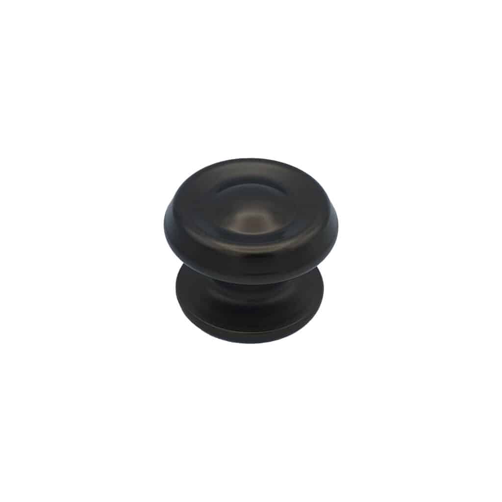 Bouton tirant de porte fixe Ø80 mm en aluminium  Marron foncé - breveté - lot de 6 Bouton