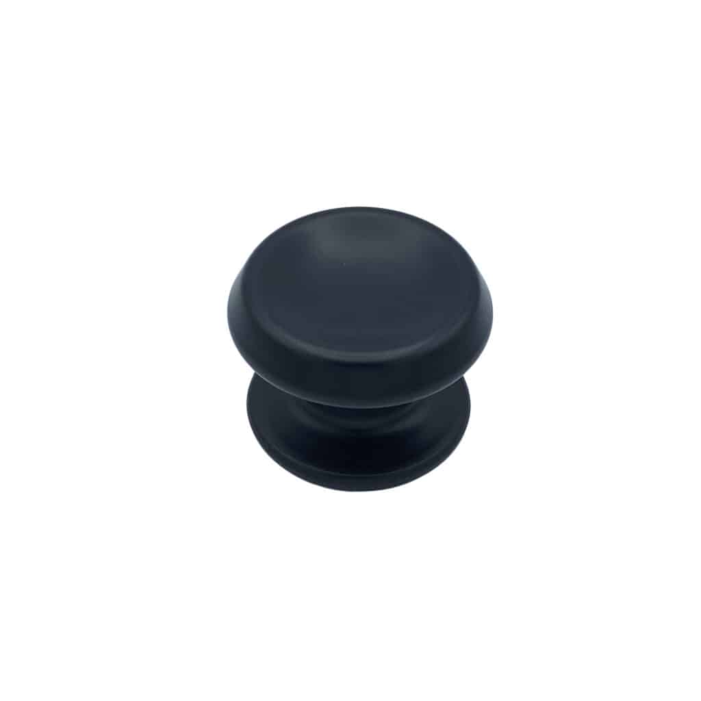 Bouton tirant de porte fixe Ø80 mm en aluminium Noir - breveté - lot de 6 Bouton