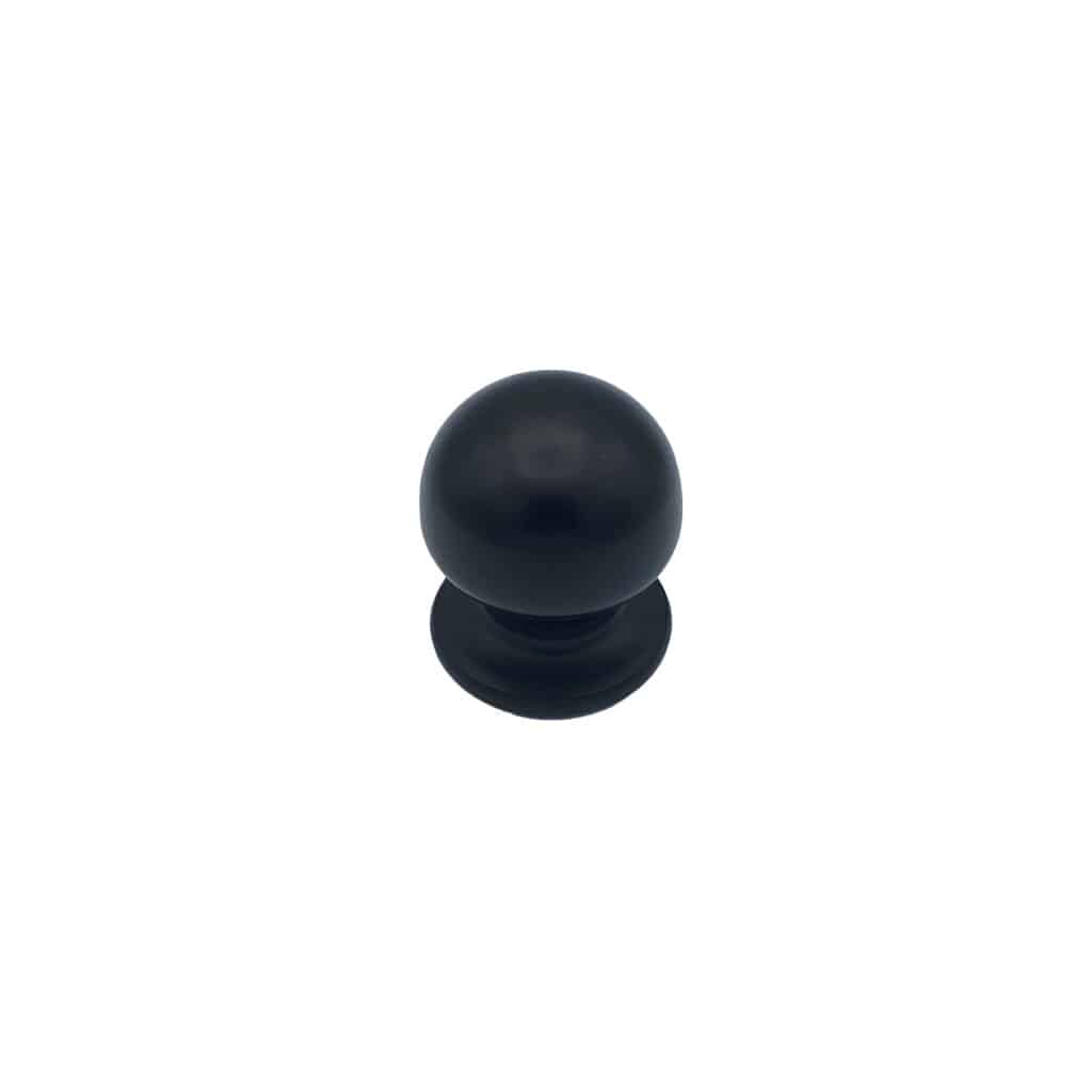 Bouton tirant de porte fixe Ø50 mm en aluminium Noir - breveté