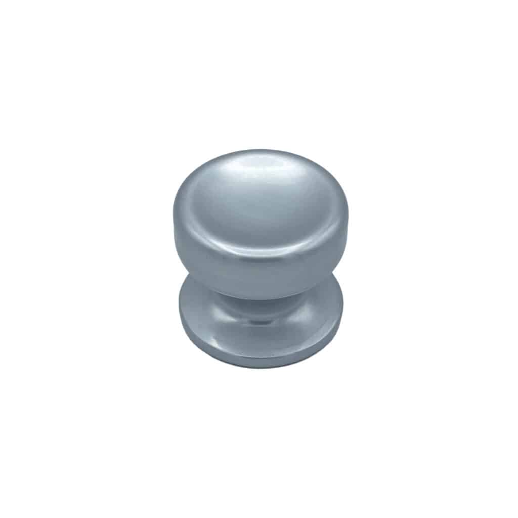 Bouton tirant de porte fixe Ø70 mm en aluminium Argent poli - breveté - lot de 6 Bouton - Gris / argent