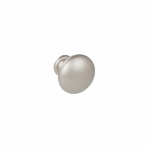 Bouton pour meuble Diamètre 25mm en zamac nickel galvanisé Lot de 25 – Gris / argent, Zamak