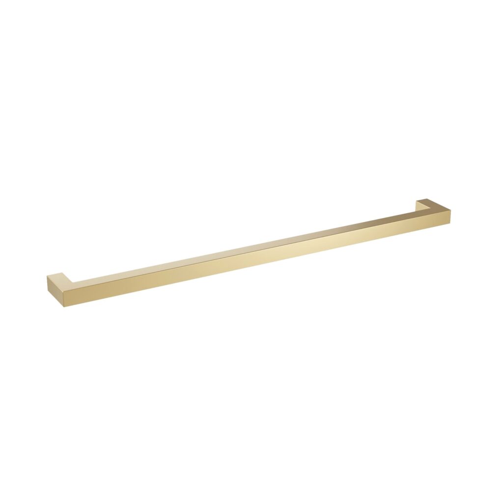 Poignée pour meubles en Acier inox Entraxe 320mm finition laiton galver Lot de 6 - Jaune / doré, Acier inoxydable