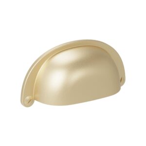 Poignée pour meubles en zamac Entraxe 64mm Fintion Galver – Jaune / doré, Zamak