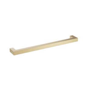 Poignée pour meubles en Acier inox Entraxe 224mm finition laiton galver – Jaune / doré, Acier inoxydable