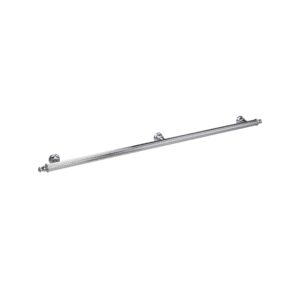 Poignée pour meubles en zamac Entraxe 448mm Polish chrome Lot de 25 – Gris / argent, Zamak