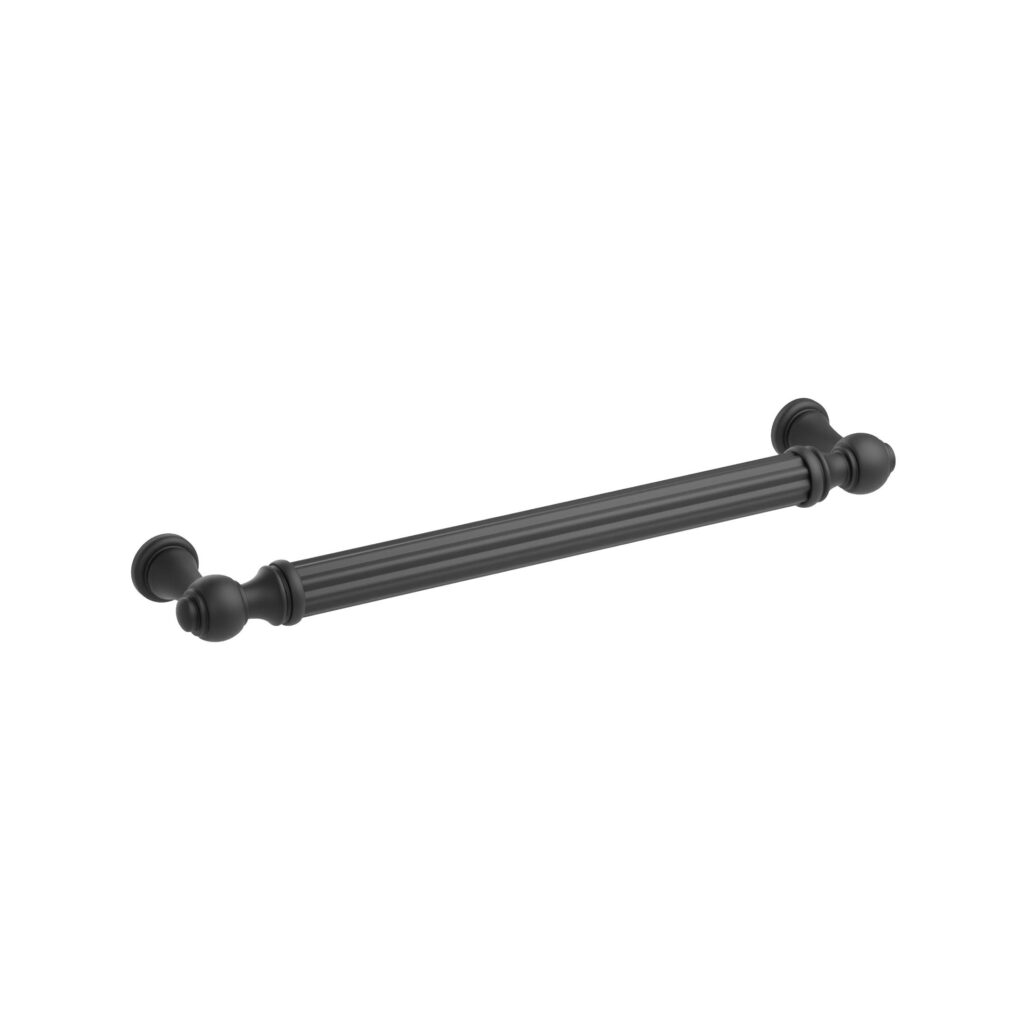 Poignée pour meubles en zamac Entraxe 160mm Varnish black matt - Noir, Zamak