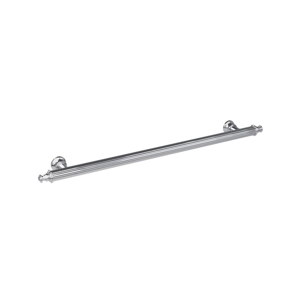 Poignée pour meubles en zamac Entraxe 320mm Polish chrome - Gris / argent, Zamak