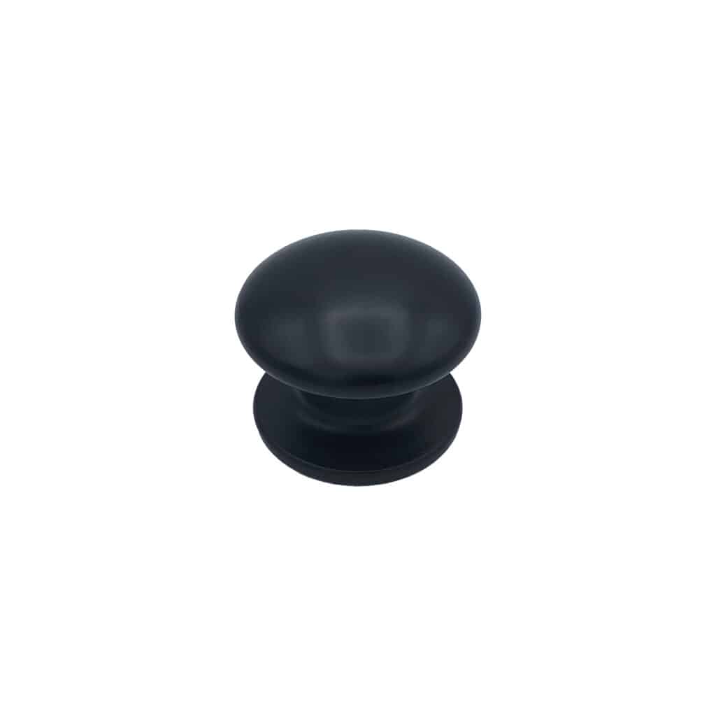 Bouton tirant de porte fixe Ø80 mm en aluminium Noir - breveté - lot de 6 Bouton