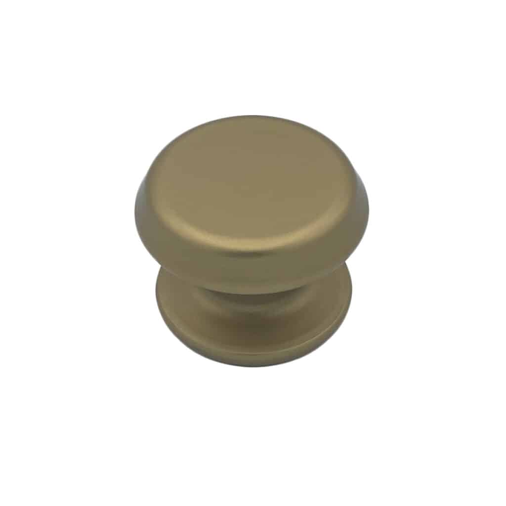 Bouton tirant de porte fixe Ø80 mm en aluminium Bronze satiné - breveté - lot de 6 Bouton - Orange / cuivré
