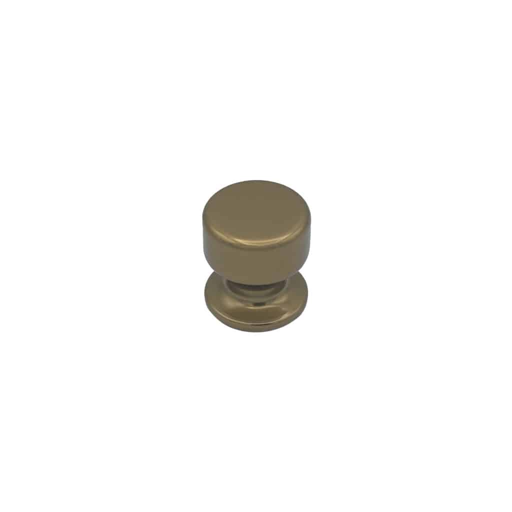 Bouton tirant de porte fixe Ø50 mm en aluminium Bronze poli - breveté - lot de 6 Bouton - Orange / cuivré