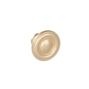 Bouton pour meuble Diamètre 35mm en zamac Fintion Galver Lot de 25 - Jaune / doré, Zamak