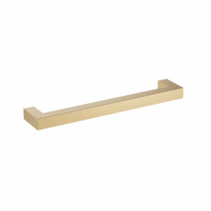 Poignée pour meubles en Acier inox Entraxe 160mm finition laiton galver – Jaune / doré, Acier inoxydable