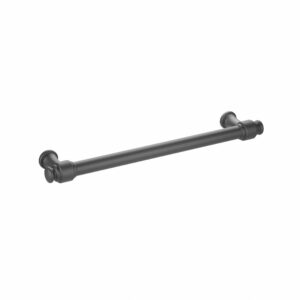 Poignée pour meubles en zamac Entraxe 160mm Varnish black matt – Noir, Zamak