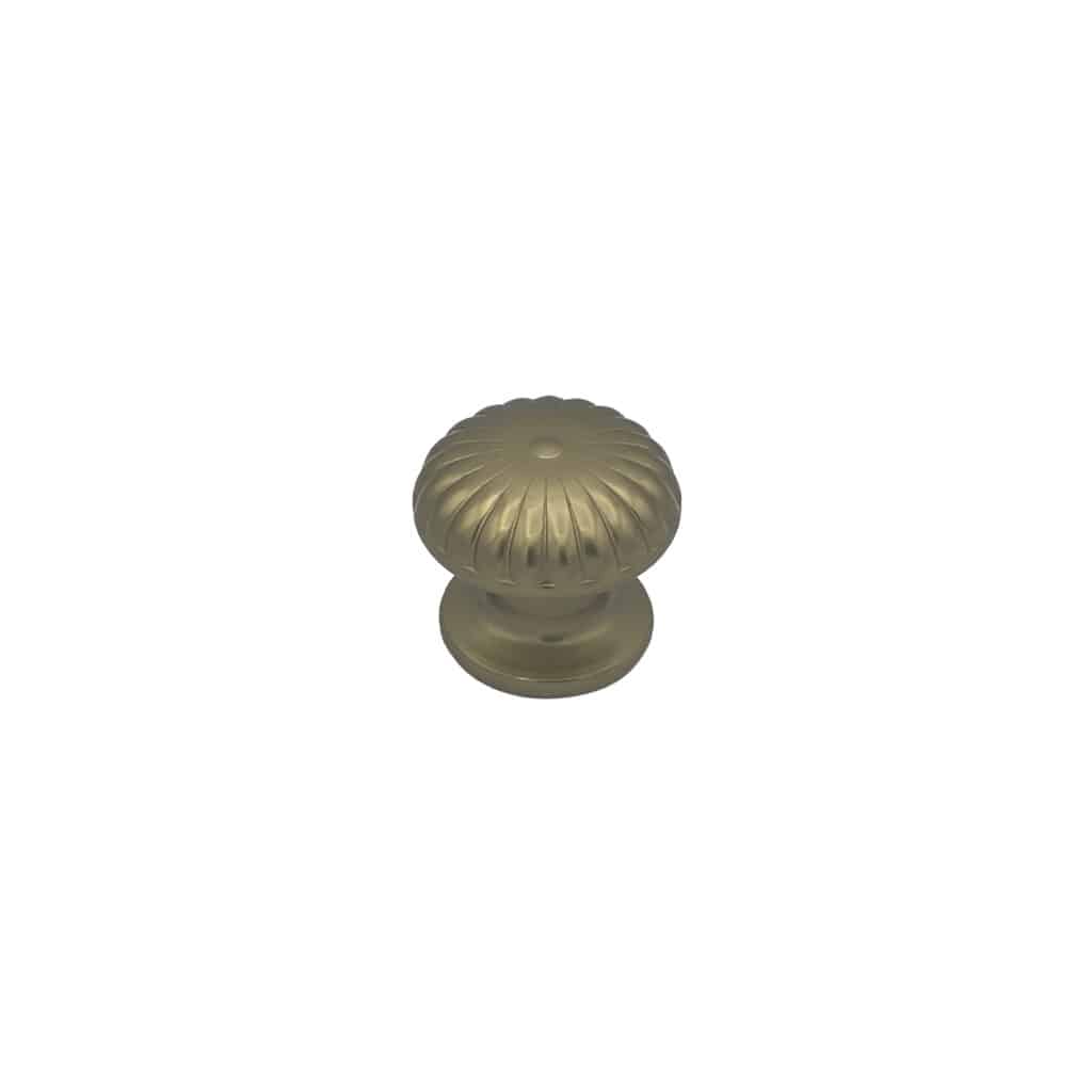 Bouton tirant de porte fixe Ø60 mm en aluminium Bronze poli - breveté . - Orange / cuivré