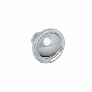 Bouton pour meuble diamètre 35mm en zamac Polish chrome Lot de 25 – Gris / argent, Zamak