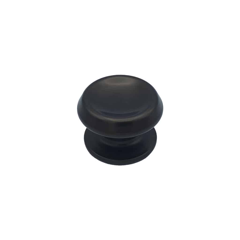 Bouton tirant de porte fixe Ø80 mm en aluminium  Marron foncé - breveté - lot de 6 Bouton