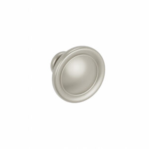 Bouton pour meuble Diamètre 35mm en zamac nickel galvanisé Lot de 25 – Gris / argent, Zamak