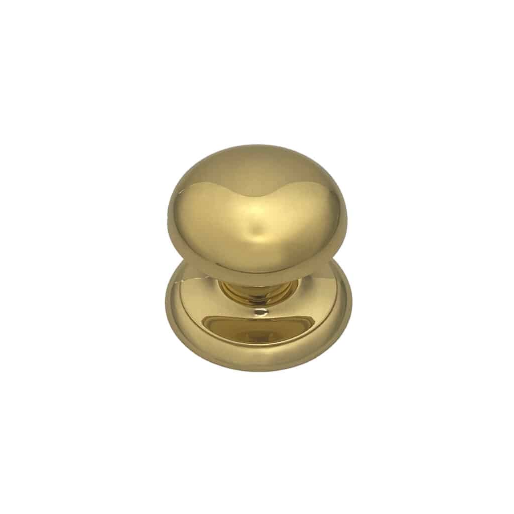 Bouton fixe de tirage de porte en Laiton Ø70 mm Laiton poli- lot de 6 Bouton - Jaune / doré