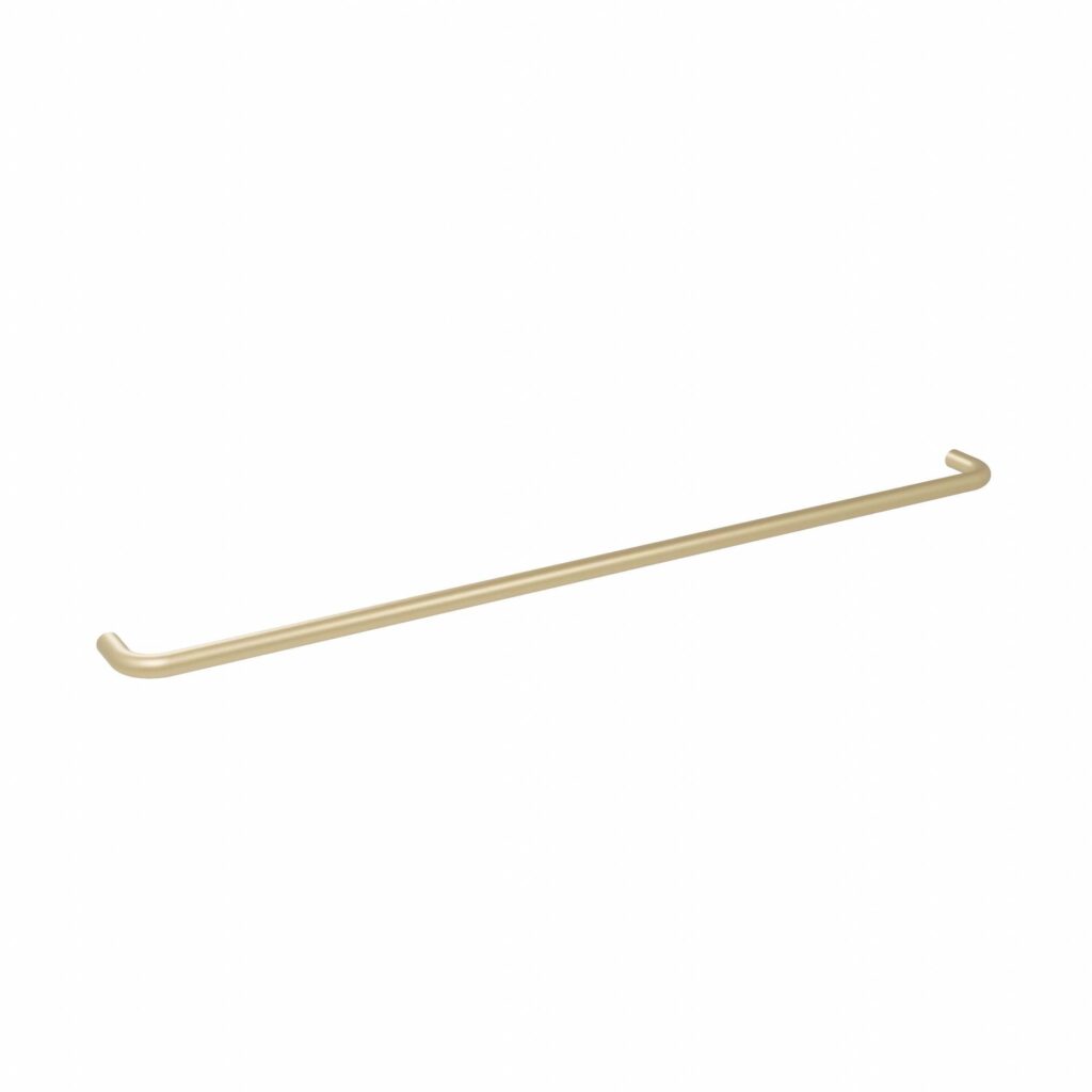 Poignée pour meubles en Acier inox Entraxe 448mm finition laiton galver - Jaune / doré, Acier inoxydable