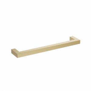 Poignée pour meubles en Acier inox Entraxe 160mm finition laiton galver – Jaune / doré, Acier inoxydable