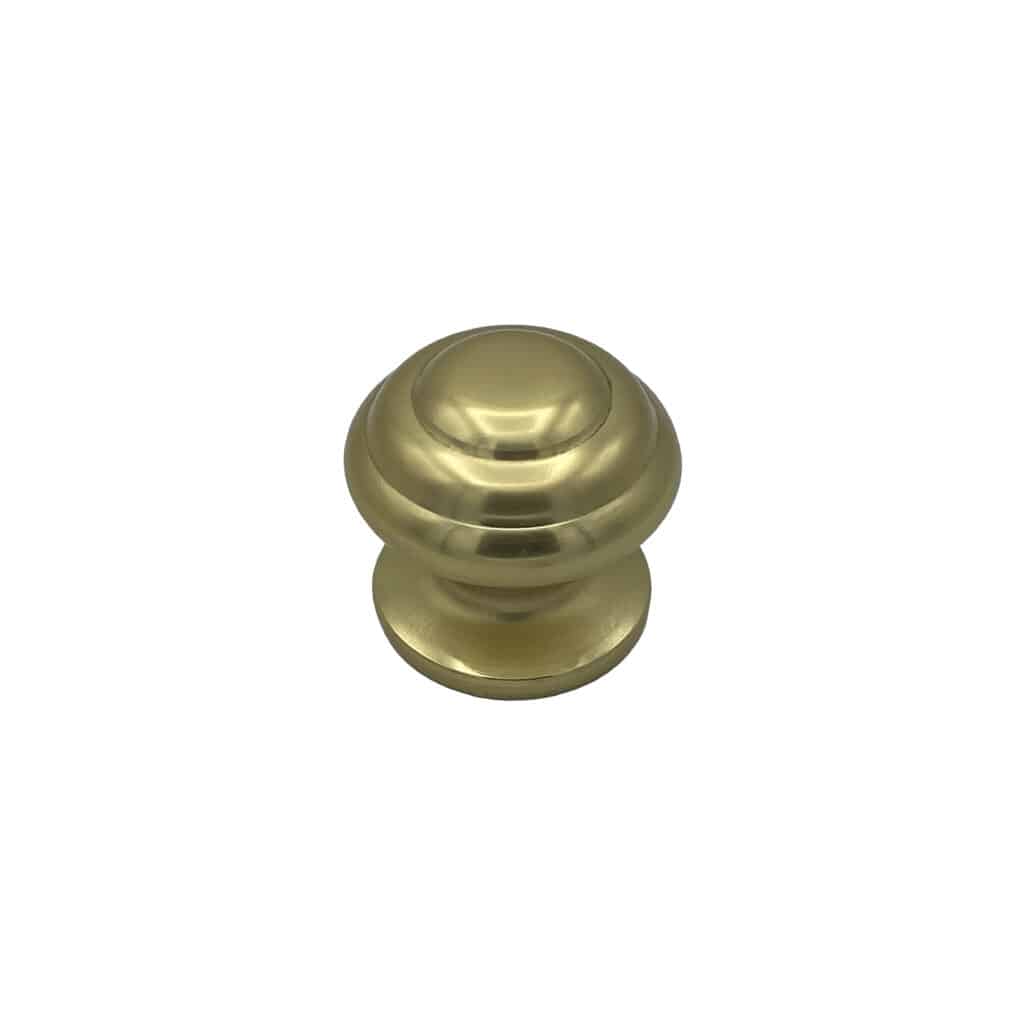 Bouton tirant de porte fixe Ø70 mm en aluminium Or poli - breveté - lot de 6 Bouton - Jaune / doré