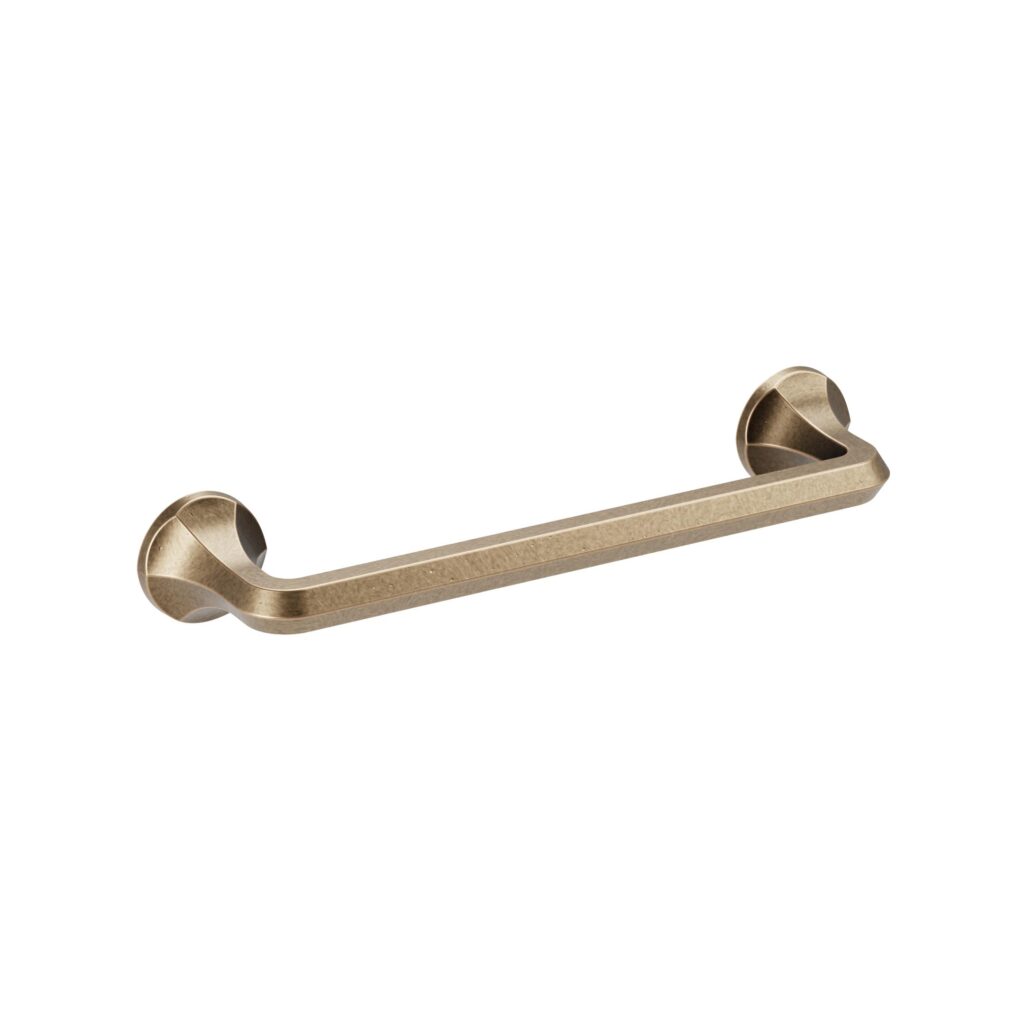 Poignée pour meubles en zamac Entraxe 128mm Antique florence - Marron, Zamak