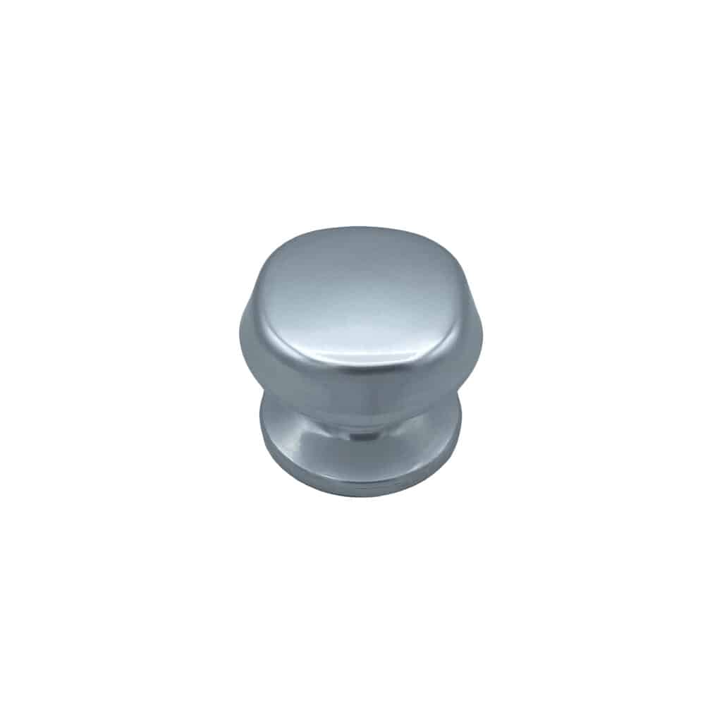 Bouton tirant de porte fixe Ø70 mm en aluminium Argent poli - breveté - lot de 6 Bouton - Gris / argent
