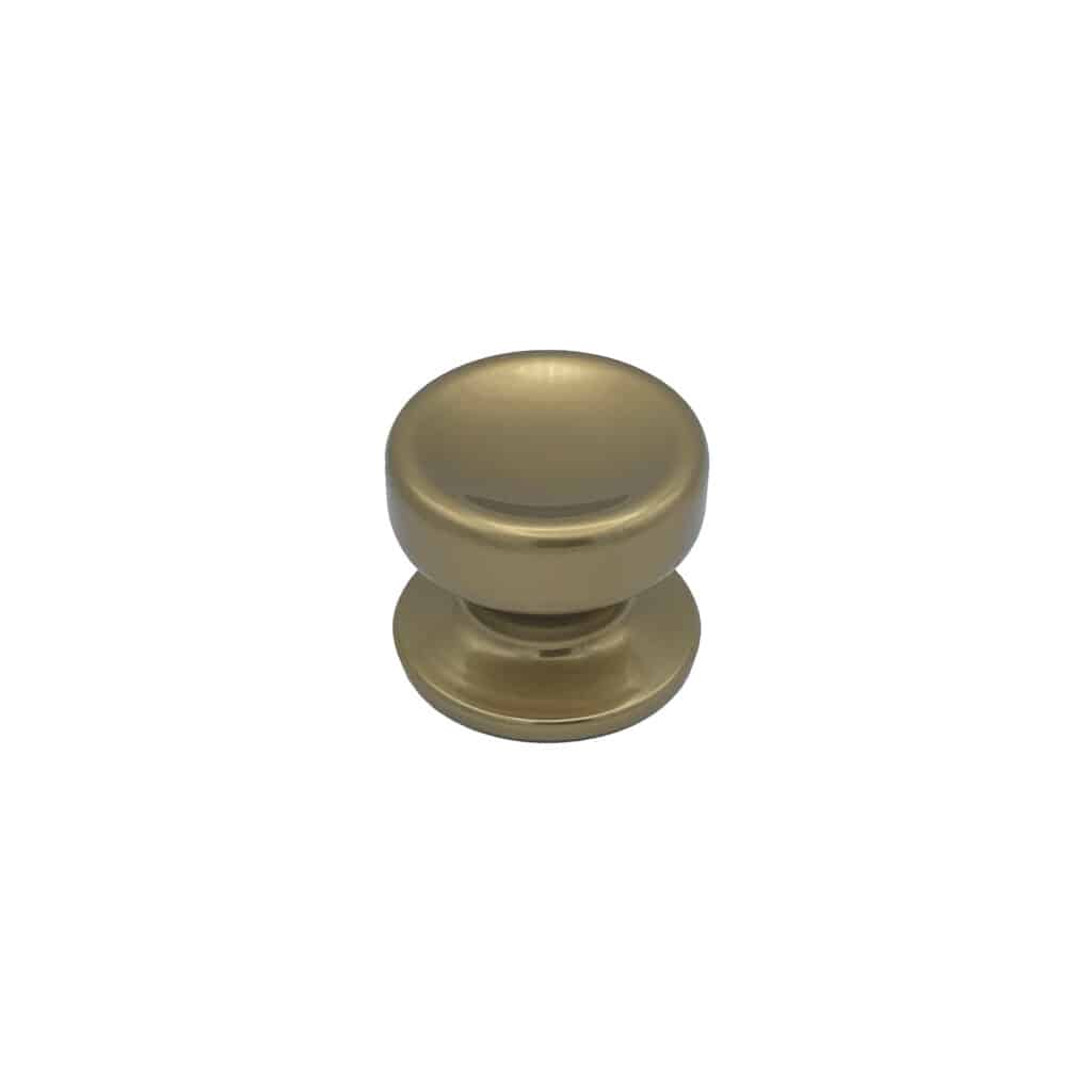 Bouton tirant de porte fixe Ø70 mm en aluminium Bronze poli - breveté - Orange / cuivré
