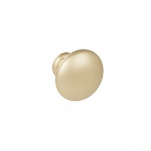 Bouton pour meuble en zamac Diamètre 35mm Fintion Galver - Jaune / doré, Zamak
