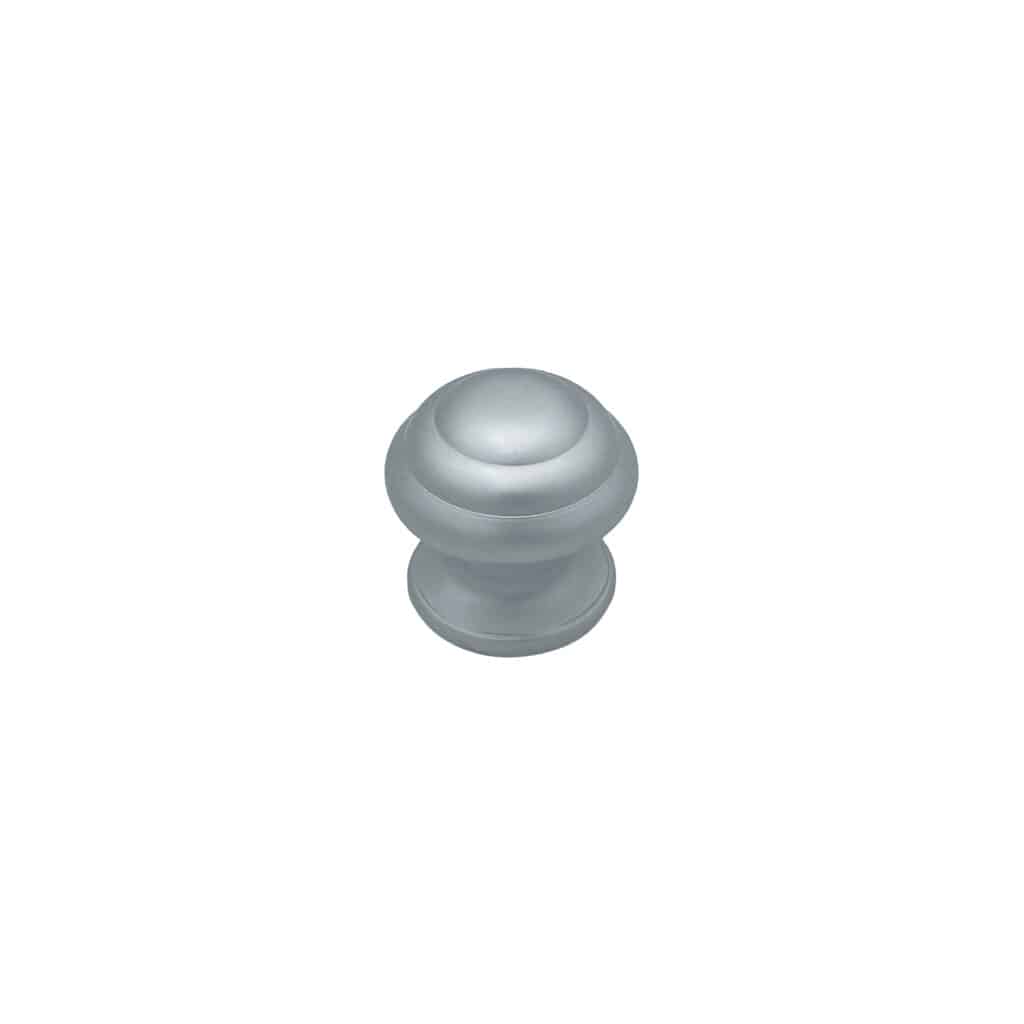Bouton tirant de porte fixe Ø60 mm en aluminium Gris argent - breveté - Gris / argent