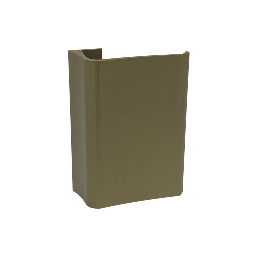 Poignée de tirage en aluminium pour portes H 150mm anodisé Bronze satiné- lot de 6 Bouton - Orange / cuivré
