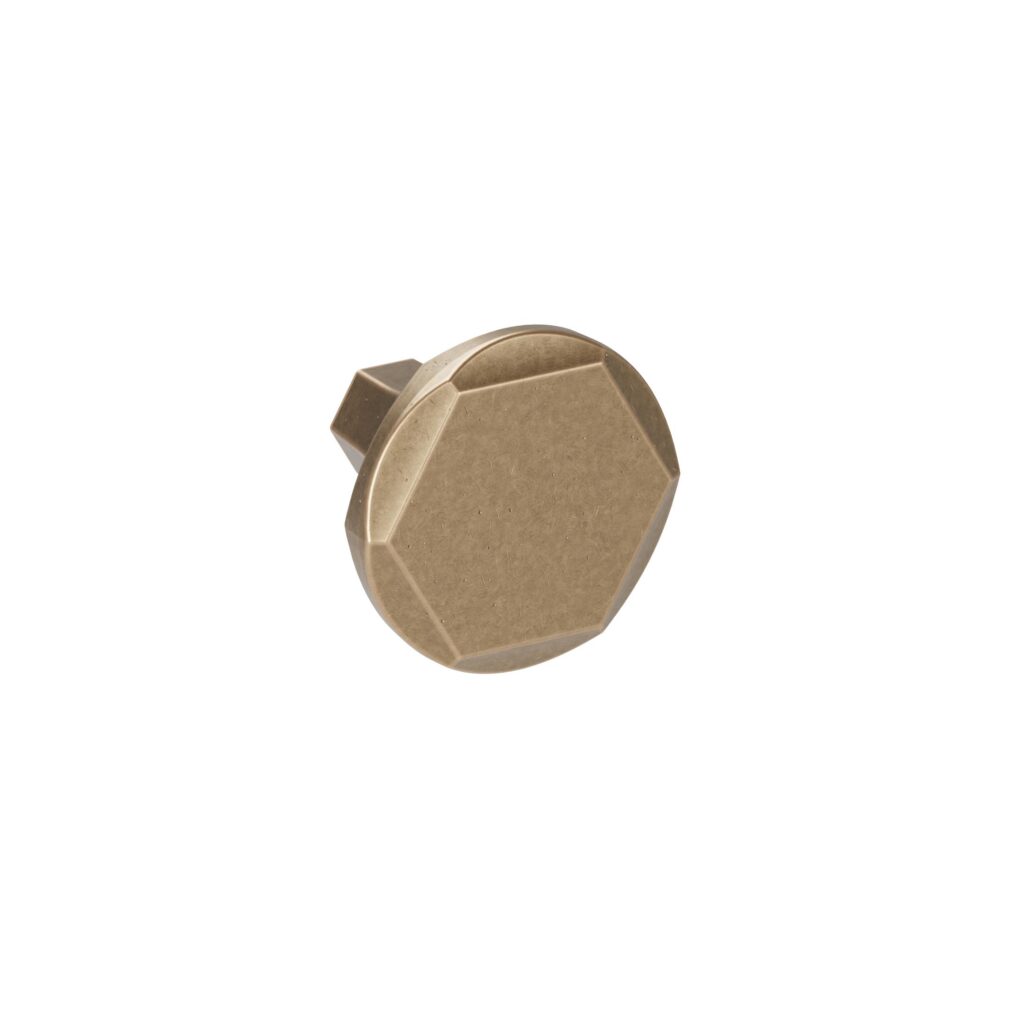 Bouton pour meuble Diamètre 30mm en zamac Antique florence Lot de 6 - Marron, Zamak