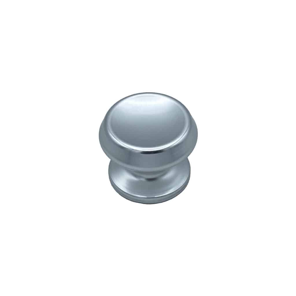 Bouton tirant de porte fixe Ø70 mm en aluminium Argent poli - breveté - lot de 6 Bouton - Gris / argent