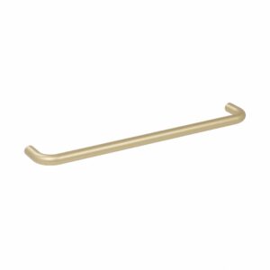 Poignée pour meubles en Acier inox Entraxe 224mm finition laiton galver – Jaune / doré, Acier inoxydable