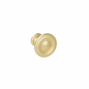 Bouton pour meuble Diamètre 25mm en zamac Fintion Galver Lot de 25 - Jaune / doré, Zamak