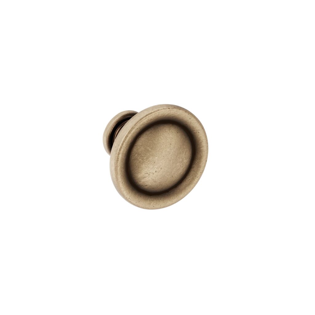 Bouton pour meuble Diamètre 31mm en zamac Antique florence Lot de 25 - Marron, Zamak