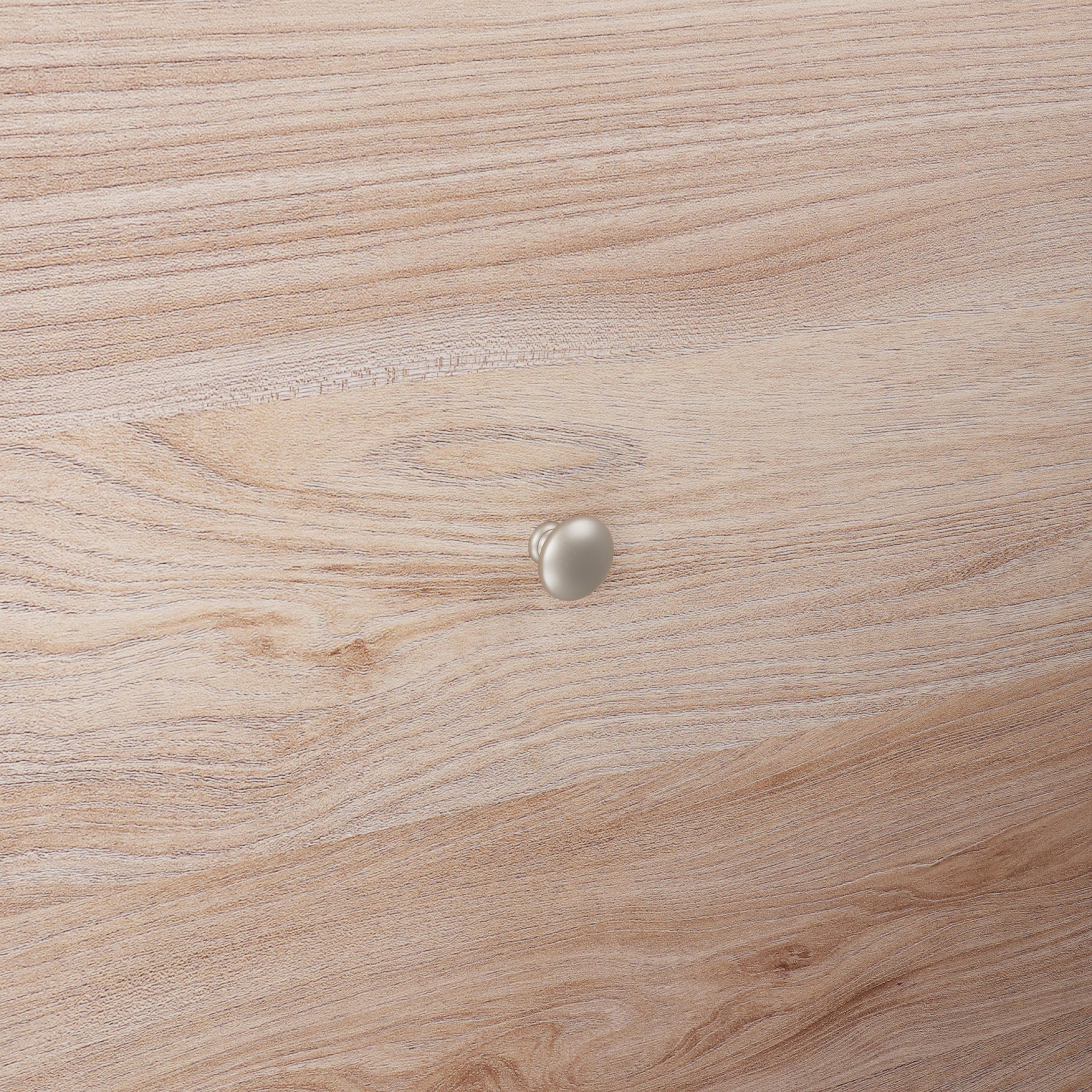 Bouton pour meuble en zamac Diamètre 25mm nickel galvanisé - Gris / argent, Zamak - imagine 5