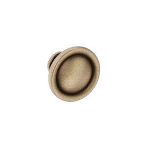 Bouton pour meuble Diamètre 35mm en zamac Antique florence Lot de 25 – Marron, Zamak