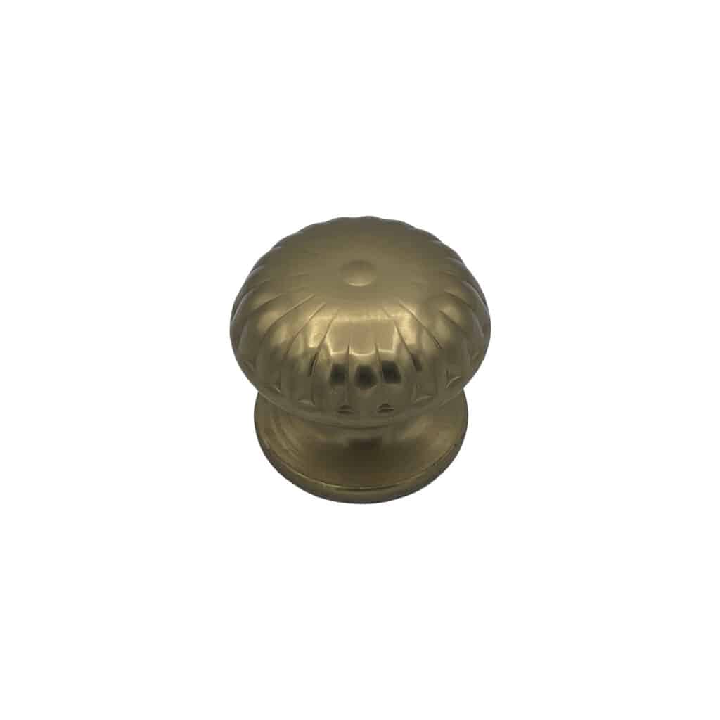 Bouton tirant de porte fixe Ø70 mm en aluminium Bronze poli - breveté . - Orange / cuivré
