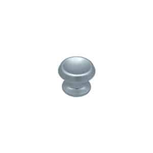 Bouton tirant de porte fixe Ø60 mm en aluminium Argent poli - breveté - Gris / argent