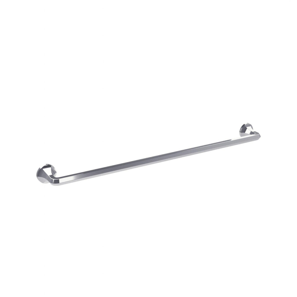 Poignée pour meubles en zamac Entraxe 416mm Polish chrome - Gris / argent, Zamak