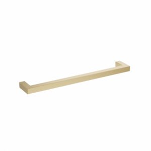 Poignée pour meubles en Acier inox Entraxe 192mm finition laiton galver – Jaune / doré, Acier inoxydable