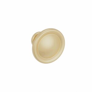 Bouton pour meuble Diamètre 35mm en zamac Fintion Galver Lot de 25 – Gris / argent, Zamak
