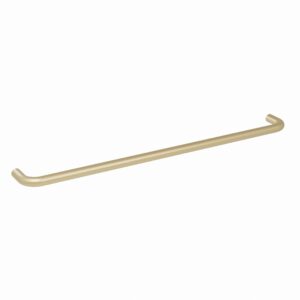 Poignée pour meubles en Acier inox Entraxe 320mm finition laiton galver – Jaune / doré, Acier inoxydable
