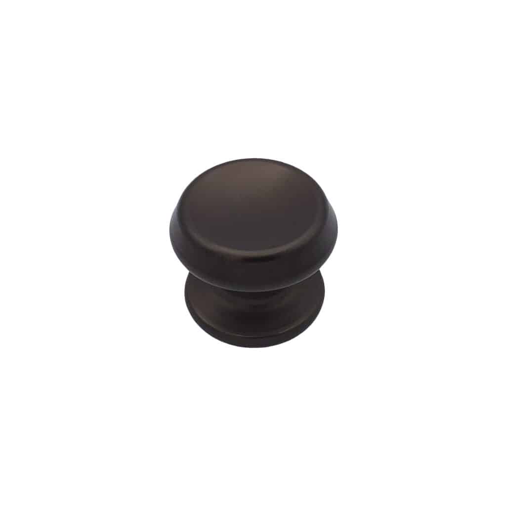 Bouton tirant de porte fixe Ø70 mm en aluminium  Marron foncé - breveté - lot de 6 Bouton