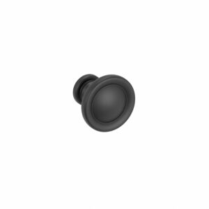 Bouton pour meuble 25 en zamac Varnish black matt Lot de 25 – Noir, Zamak